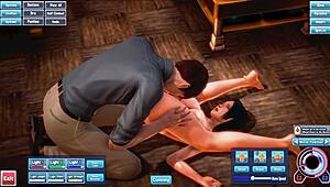 a black haired beauty in an anime hentai tale gets involved in a story