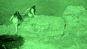 summer vibes with vintage naturists on the hairy beach