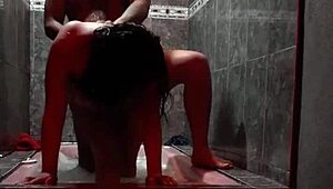 Relaxing in the hotel jacuzzi for some intimate moments