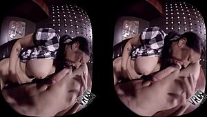 Sexlikereal- Big Boobs Blowjob Peaches Gold 180VR 60 FPS