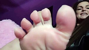 Go on, lick the feet of your dominant mistress right now.