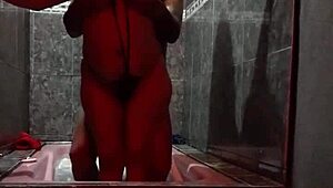 Relaxing in the hotel jacuzzi for some intimate moments