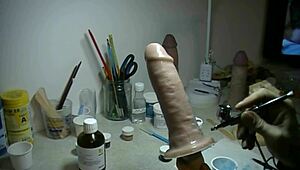 I just painted a prosthetic penis and it felt so weird!
