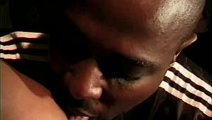 I'm the ebony slut getting fucked doggystyle with big cock.