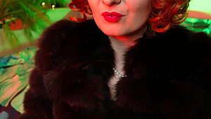 Lipstick and fur fetish goddess arya grander dominates