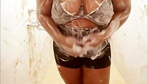 bhutan milf teases with her webcam boobs display