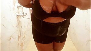 bhutan milf teases with her webcam boobs display
