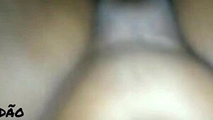 Preta riding my cock with her big ass and tits bouncing! Damn, that’s hot!