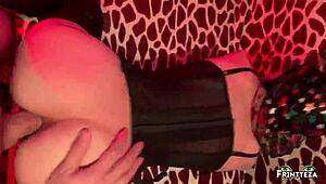 does cute horny halloween witch get deepthroat and anal creampie