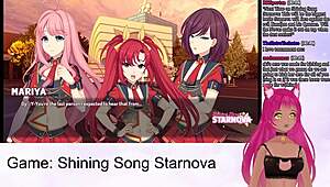 Vtuber explores Mariya's route in Shining Song Starnova.
