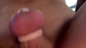 POV Sissy in Chastity Bounces Hard on Monster Cock. Dare to Watch This Rough Ride?