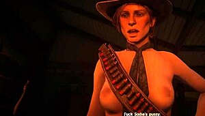 Sadie Rides John's Cock in Rdr2 POV Scene