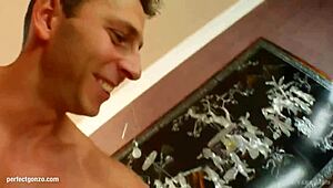 Jenny N Feels Intense Pleasure in Creampie Sex