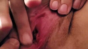 hey, watch my wife rub clit and spread wide!