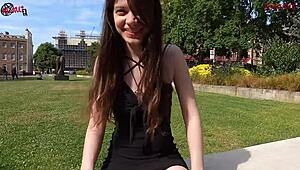 flashing my hairy pussy in london streets. public thrill gets me wild every time.