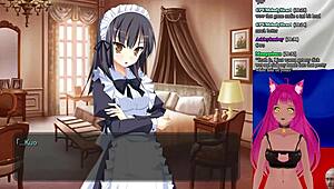 vtuber lewdneko plays girlfriend president game!
