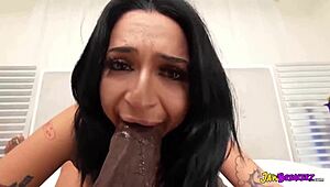 damn, kianna kumani suckin enormous big black cock