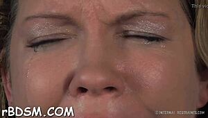 Sadomasochism Whipping and Hardcore Ball Licking in Tight Pussy Action