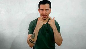 Young twink sucks huge cock in office