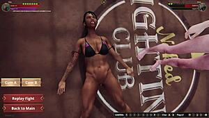 I-I messed up, dela vs bree in naked 3d fighter game