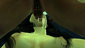 Wow! Black nerd bangs latina in college bathroom stall