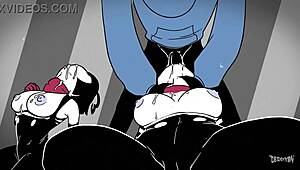 Mime & Dash Extended Cut by Derpixon in HD Hentai Threesome Action.