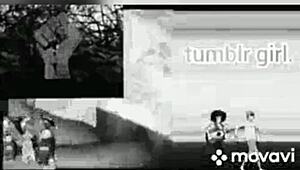 African american teen scratches booty in juneteenth celebration.