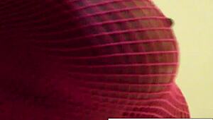 Hey, check out hot milf Nikita in fishnets doing a solo session.