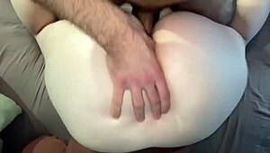 Chubby Girl's Big Ass Bounces in Amateur POV. Pussy and Anal with Big Dick!
