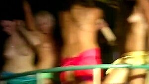 Hey, check this amateur strip contest with clothes ripping off!