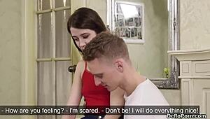 Cuddly Nympho Stretches Tight Hole