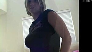 Hot Paige dances sexily backstage, licking her tits to orgasm.