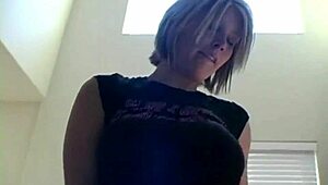 Hot Paige dances sexily backstage, licking her tits to orgasm.