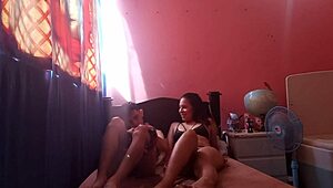 colombian milf records intimate moment with young stepson