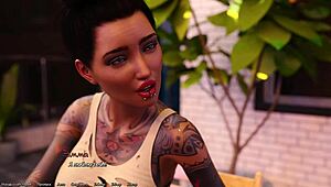 Hey, wanna see this slut with pierced nipples take it doggystyle outdoors?