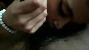 Petite latina sucking my big black cock 😍, so horny and sexy