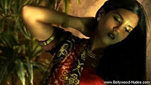 Exotic lover mystery dancer performs solo