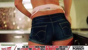 Hot striptease and masturbation from blonde Susi on webcam, showing everything 😍