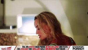 Hot striptease and masturbation from blonde Susi on webcam, showing everything 😍