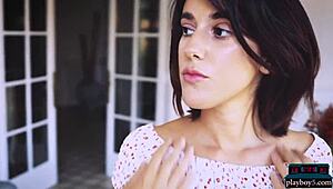 gorgeous russian milf jana bubu strips solo