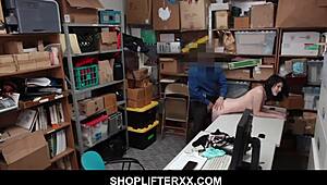 Ivy Aura, you promising with that pussy? Black-haired babe seals the deal at Shoplyfter.