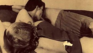 vintage pornography unfolds in a thrilling threesome adventure