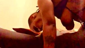 Dzaddylongstrokes and Sexy Ebony Milf in Intense Interracial Pounding Preview