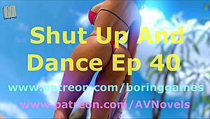 Shut Up and Dance 40 with Brunette and Shaved Pussy