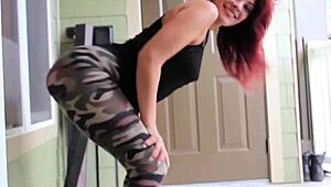 hey, check out this hot wife dancing with killer moves all night