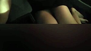 the russian girl and her boyfriend hang out in the car at college