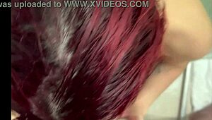 I received a blowjob in the bathroom shower.