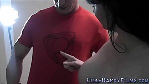 Plump Brit Babe Fucks Pornstar Luke Hardy!