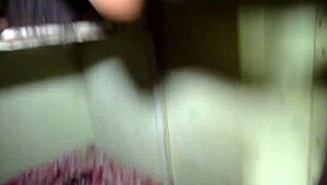 Black Amateur Couple Performs Acrobatic Doggystyle Fucking Bent Over In The Wardrobe.