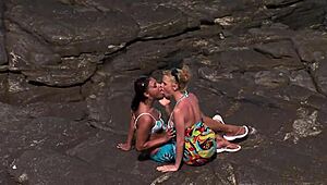 On the Rock Facing the Sea, We Share Tender Moments of Joy